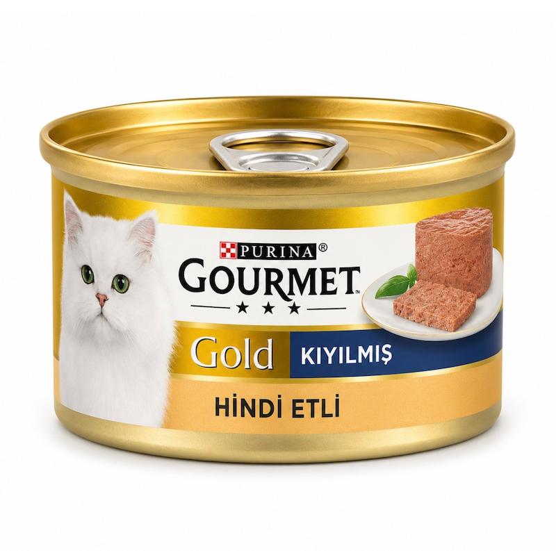 کنسرو گربه گورمت گلد بوقلمون خرد شده Purina Gourmet Gold Hindi Etli