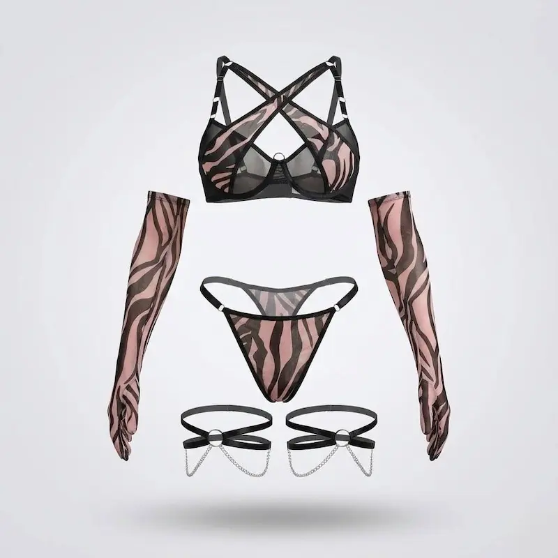 ست فانتزی دستکش دار کد: 108029