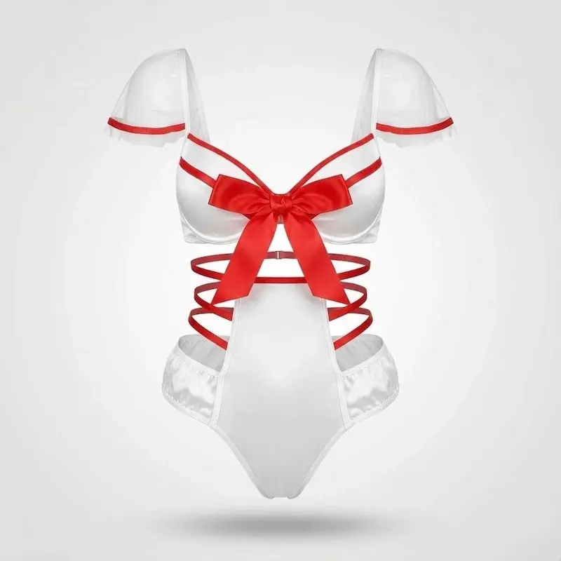 بادی پاپیونی جورابدار قرمز کد:105253