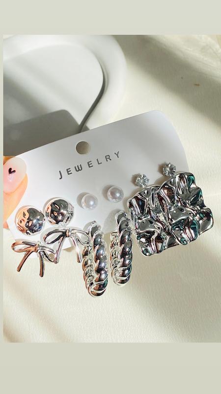 پك گوشواره  نقره جذاب