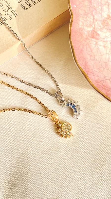 گردنبند ست ماه و خورشيد 