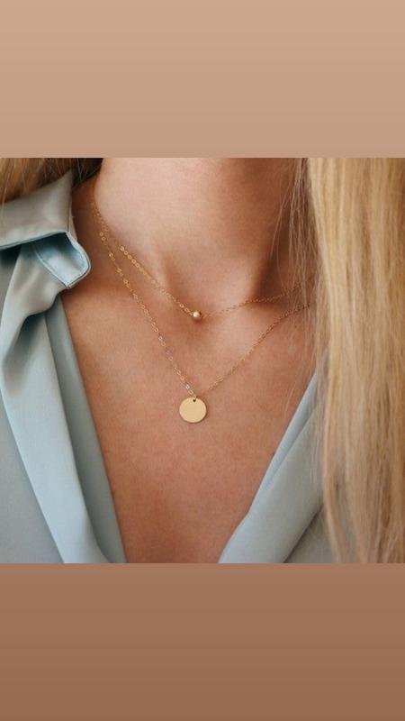 گردنبند دولاین گوي پلاك 