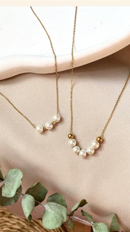 گردنبند مروارید و گوی