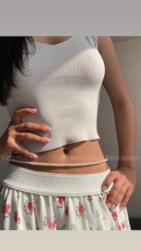 زنجير کمر مروارید 