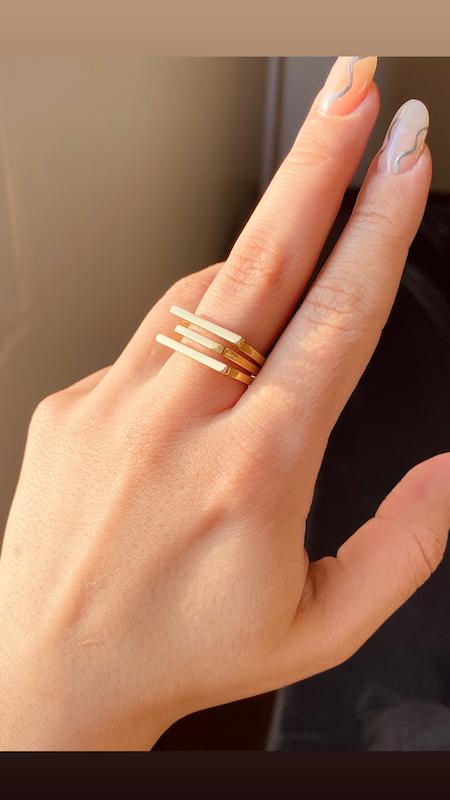 انگشتر سه لاين