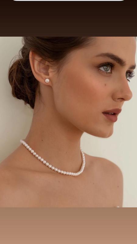 ست گردنبند و گوشواره مرواريد