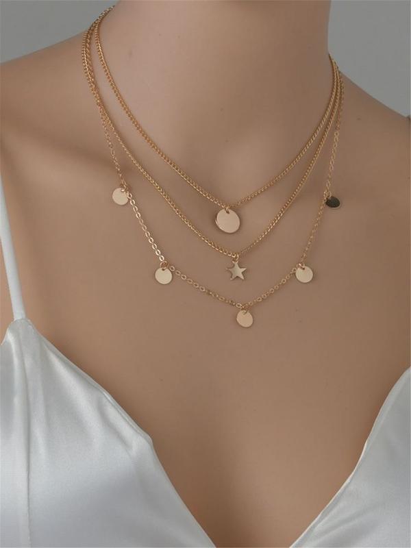 گردنبند سه لاين سکه ای