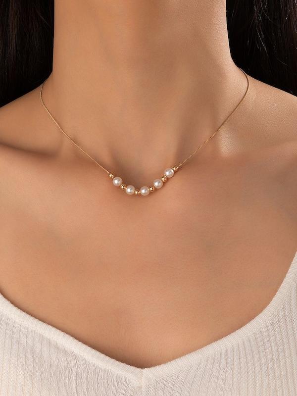 گردنبند گوي و مرواريد