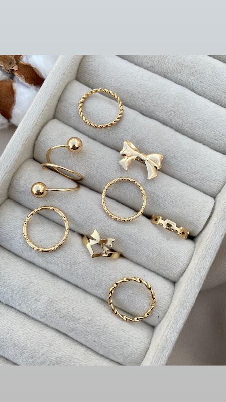 پک انگشتر دوتا پاپیونی