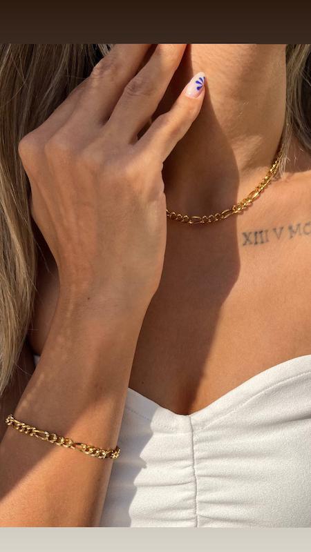 ست دستبند و گردنبند فیگارو تراش