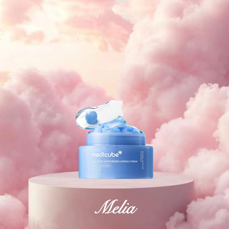 کرم کپسولی آبرسان و مرطوب کننده هیالورونیک اسید و پانتنول مدی کیوب  Medicube Hyaluronic Moisturizing Capsule Cream