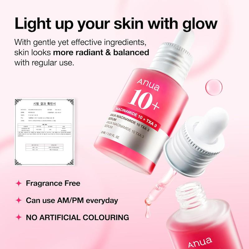 سرم ضد لک نیاسینامید 10% + ترانگزامیک اسید 4% آنوا | Anua Niacinamide 10% + TXA 4% Dark Spot Correcting Serum