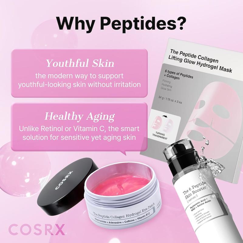 بوستر سرم تقویت کننده 6 پپتاید کوزارکسبوستر سرم تقویت کننده 6 پپتاید کوزارکس Cosrx the 6 peptide skin booster