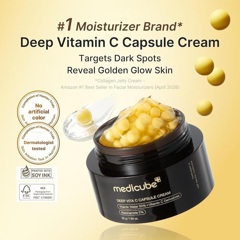 کرم کپسولی ویتامین سی مدی کیوب مدل Deep Vita C حجم 55 میل