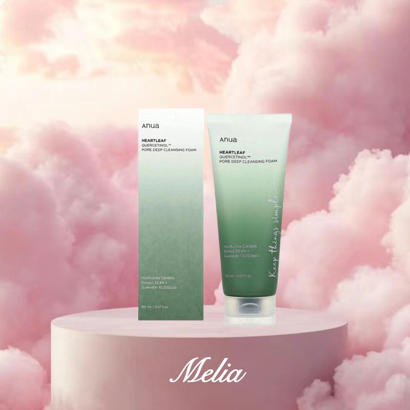  شستشوی تسکین دهنده و پاک کننده عمقی منافذ آنوا Anua Heartleaf Quercetinol Pore Deep Cleansing Foam