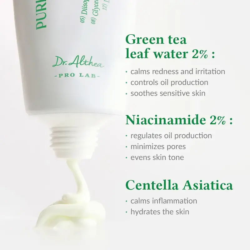 ضدآفتاب چای سبز دکتر آلتیا Purifying Green Tea Sunscreen SPF50+
