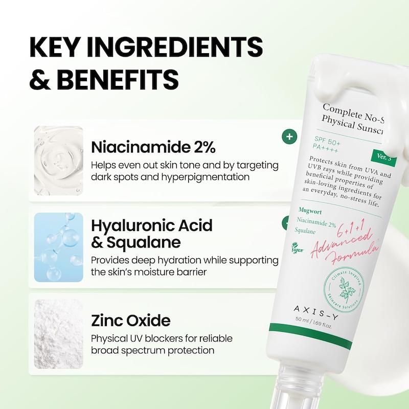 ضدآفتاب فیزیکی اکسیس وای Complete No-Stress Physical Sunscreen SPF50+