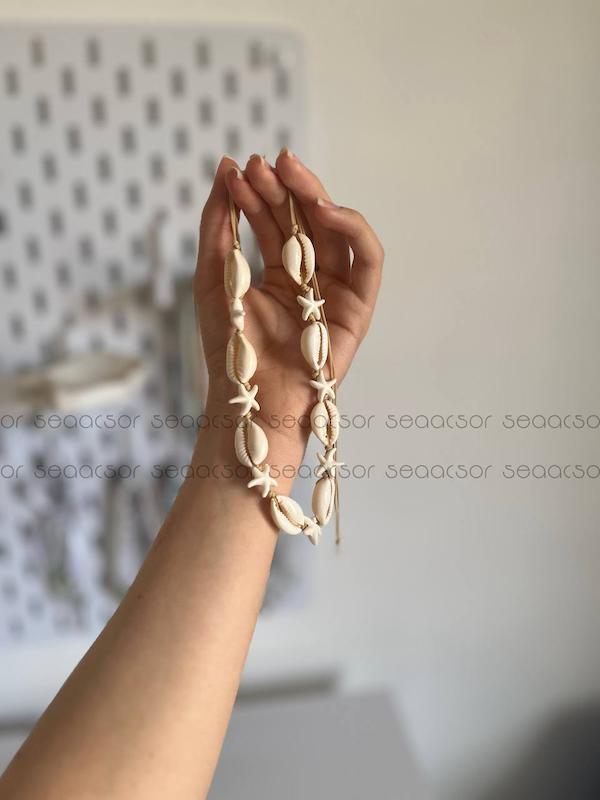 گردنبند صدفی ترکیبی