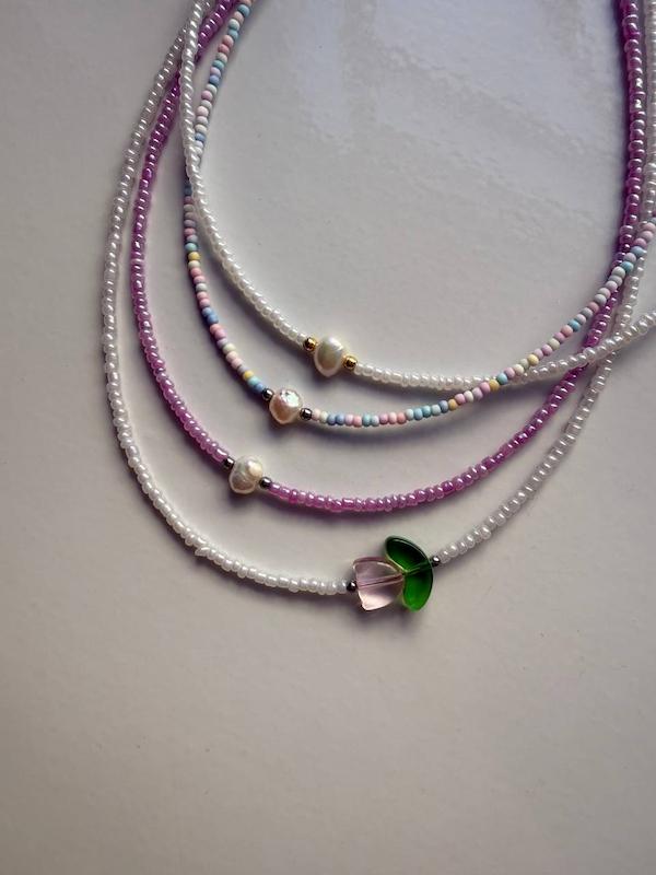 گردنبند تک مروارید پرورشی