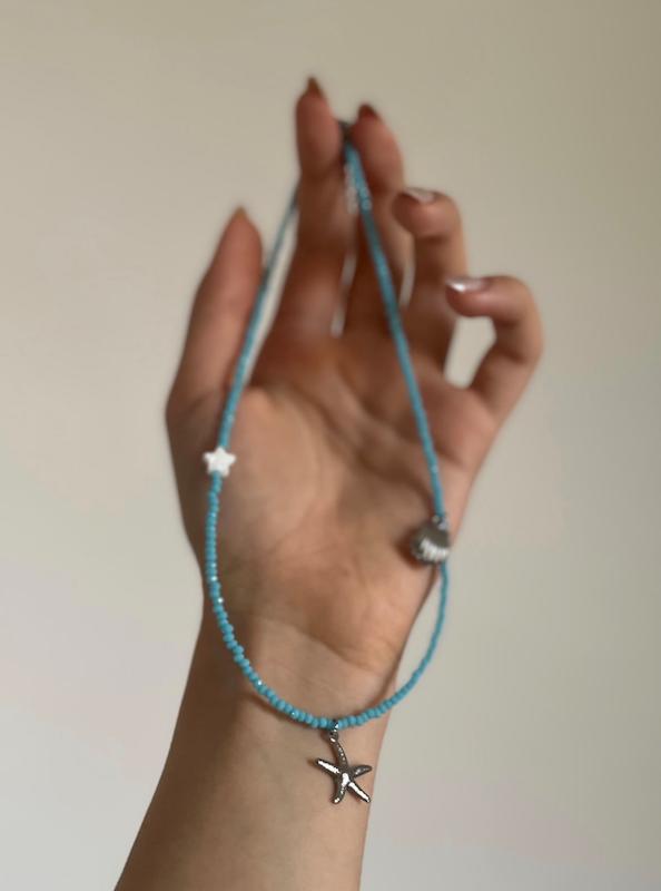 گردنبند آبی دریایی