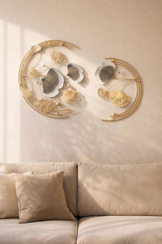 دیوارکوب هیرسا طلایی سایز کوچک 