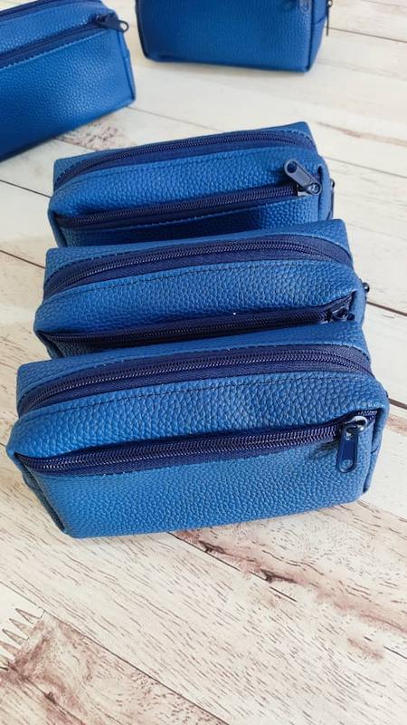 جامدادی  دوزیپ آبی