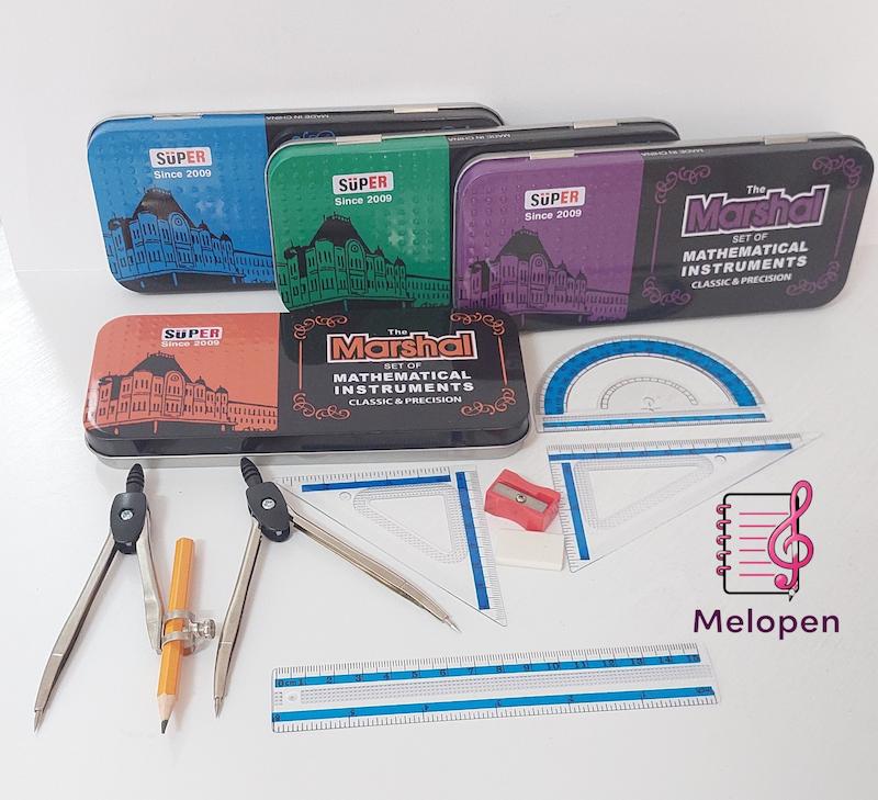 ست رسم ریاضی مارشال ۹ عددی | کامل و استاندارد دانش‌آموزی