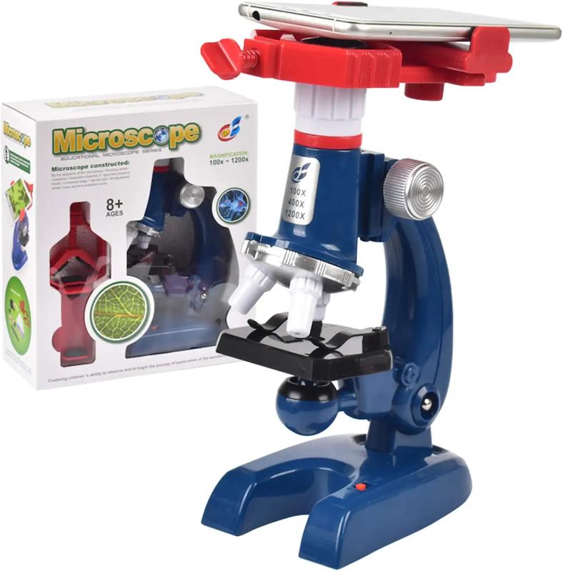 🔬میکروسکوپ آموزشی کودک و دانش‌آموز  بزرگنمایی 100 تا 1200 برابر | مناسب 8 سال به بالا