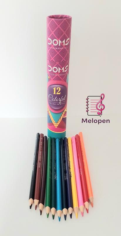 مدادرنگی 12رنگ DOMS لوله ای