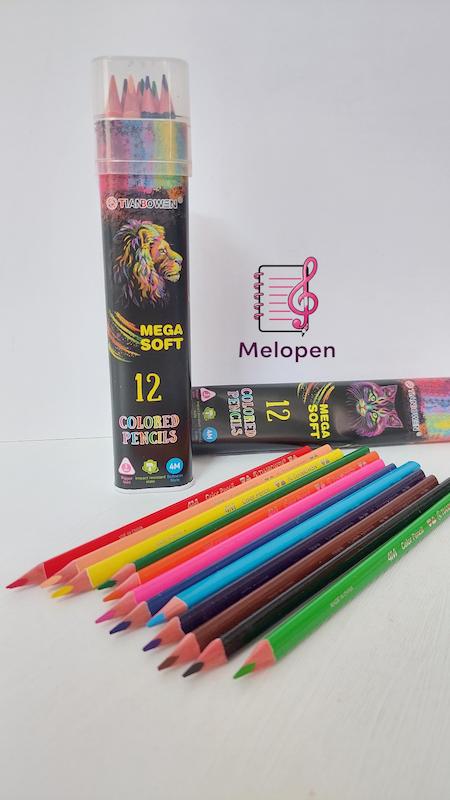 مدادرنگی 12 رنگ تیانبون مدل Lion