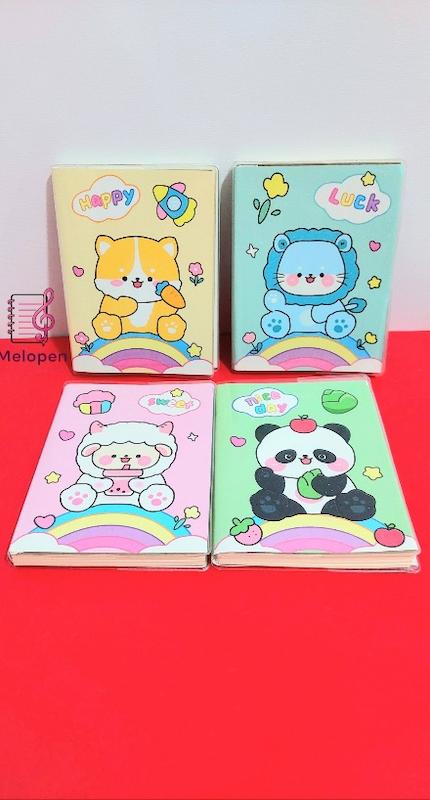 دفترچه شاین دار جلد شفاف طرح حیوانات 