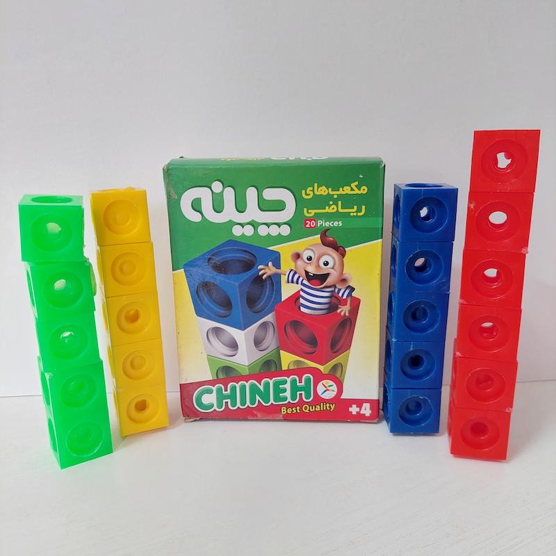 بازی آموزشی مدل مکعب های ریاضی چینه بسته 20عددی