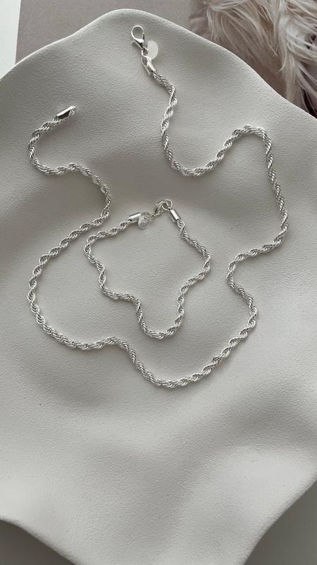 گردنبند و دستبند طنابی 