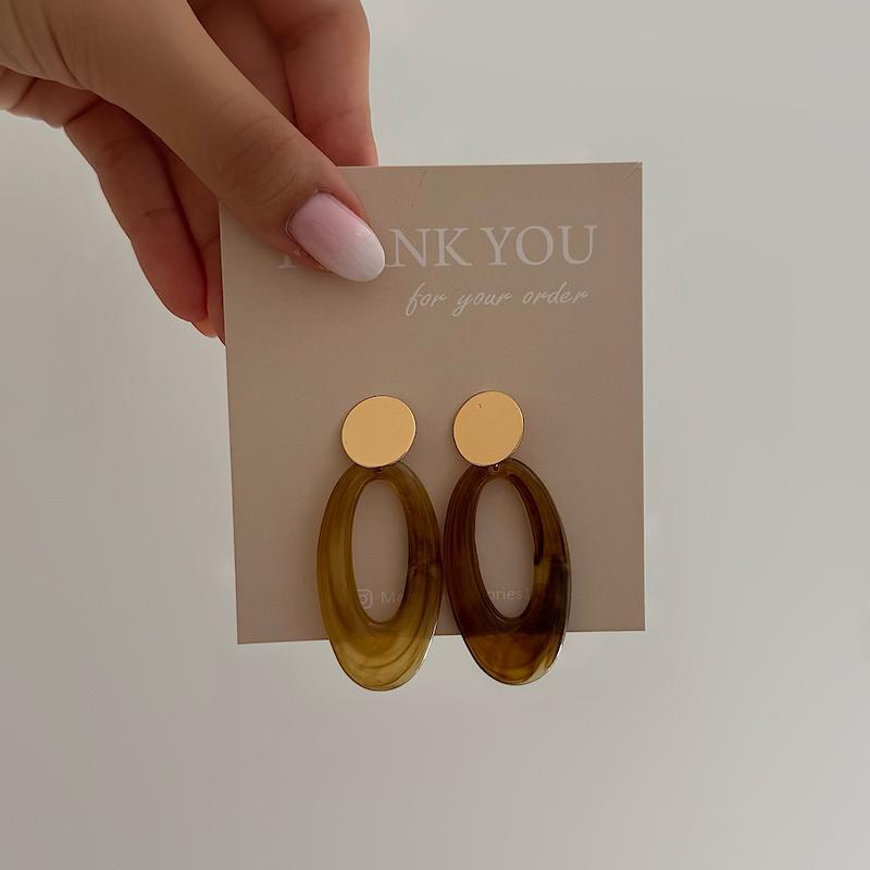 گوشواره بیضی تو خالی