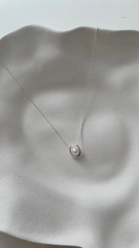 گردنبند نعل تک مروارید سایز کوچک