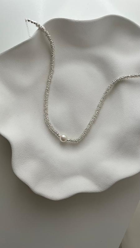 گردنبند تک مروارید پرورشی