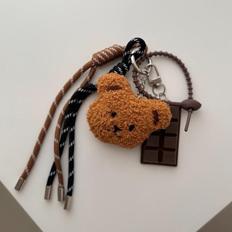 چارم بگ تدی قهوه ای با شکلات