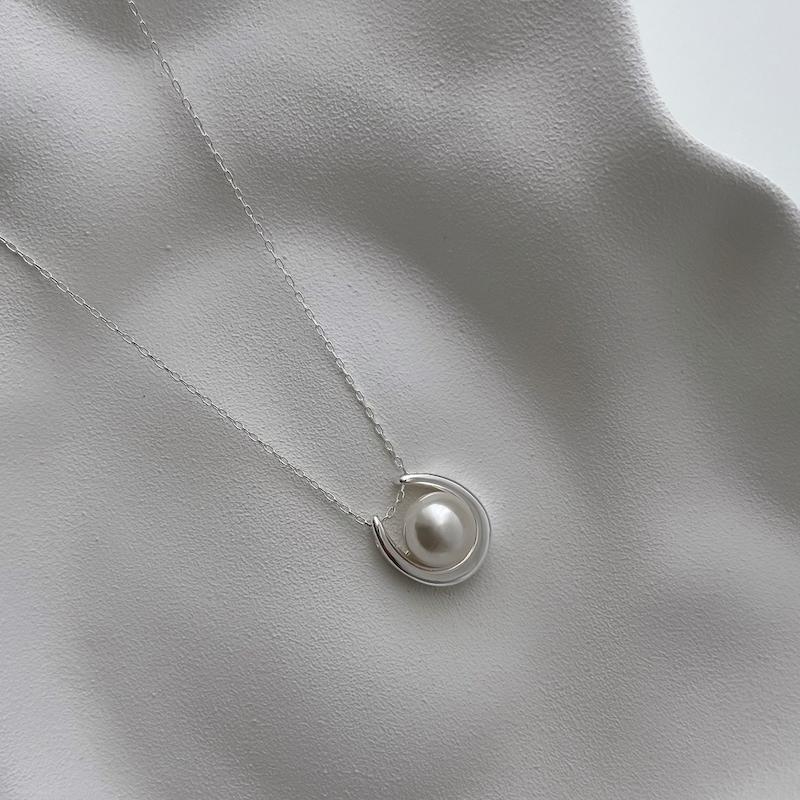 گردنبند نعل تک مروارید سایز بزرگ