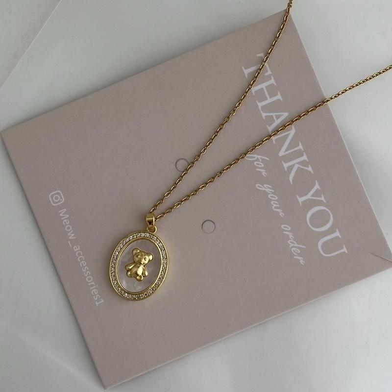 گردنبند تدی طلایی