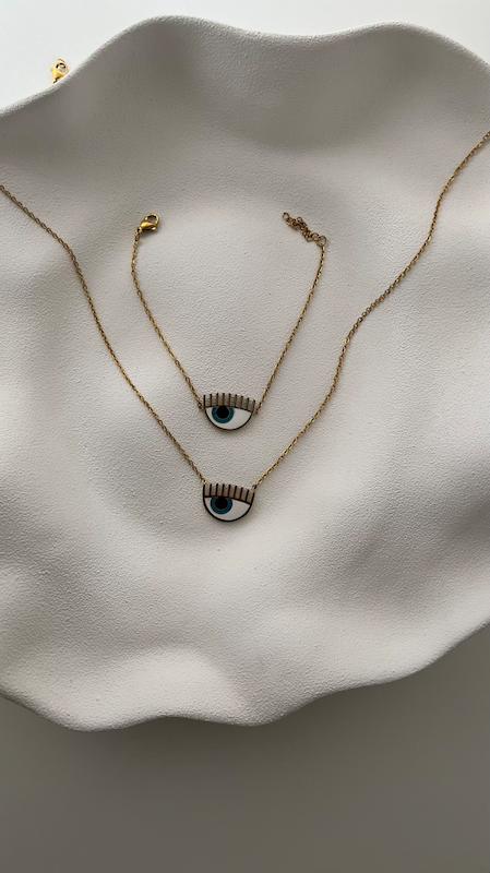 ست گردنبند و دستبند چشم