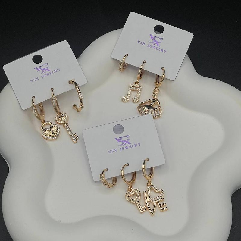 پک گوشواره سه‌تایی