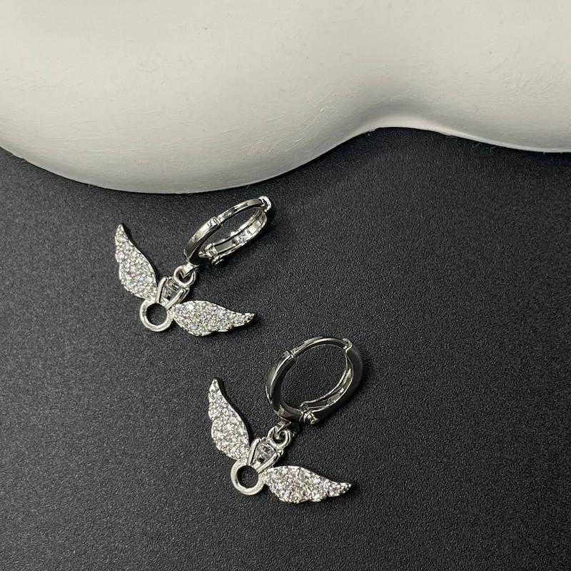 گوشواره بال نقره‌ای