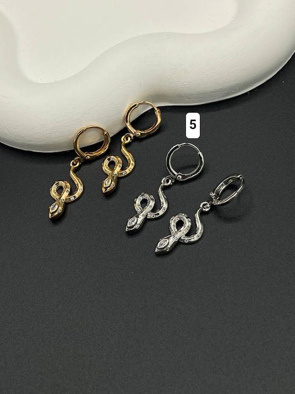 گوشواره طرح مار