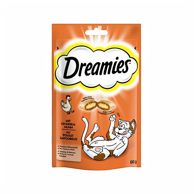 تشویقی گربه دریمیز با طعم مرغ 60 گرم Dreamies Cat Treats With Chicken