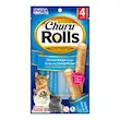 تشویقی رولی گربه اینابا چورو رولز با طعم مرغ، تن ماهی و صدف 4 عددی naba Churu Rolls Chicken Wrap Tuna with Scallop Recipe