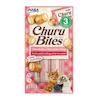 تشویقی نرم گربه اینابا چورو بایتس با طعم مرغ، تن ماهی و سالمون 3 عددی  Inaba Churu Bites Chicken Wraps Tuna with Salmon Recipe