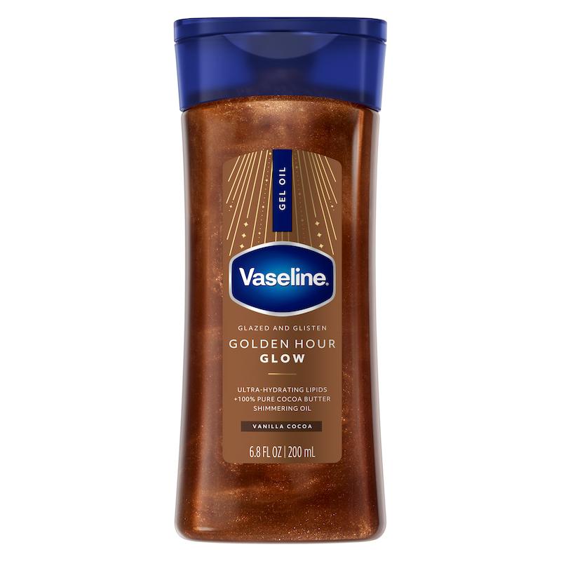 روغن بدن ژلی Vaseline مدل Golden hour glow اورجینال