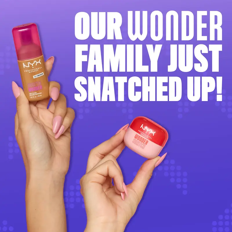 پودر فیکس NYX رنگ cheeky cherry مدل Wonder