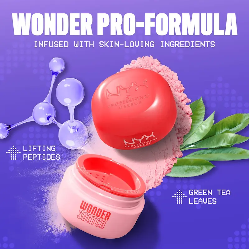 پودر فیکس NYX رنگ cheeky cherry مدل Wonder