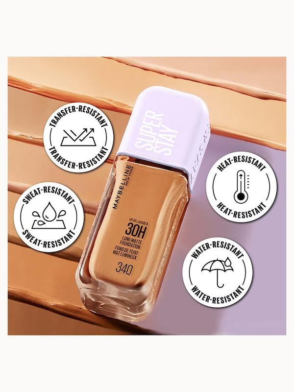کرم پودر شماره 128 لومی مات maybelline